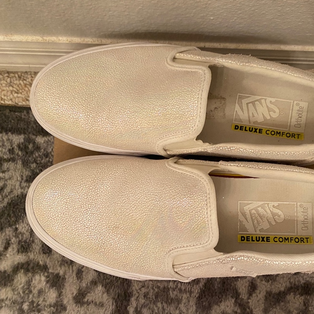 Vans Deluxe Comfort Ortholite Iridescent Slip Ons
